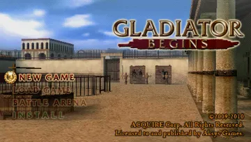 Gladiator Begins (EU) screen shot title